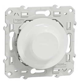 Schneider - Variateur rotatif Bluetooth Odace Wiser - 2 fils - Blanc - Réf : S520513