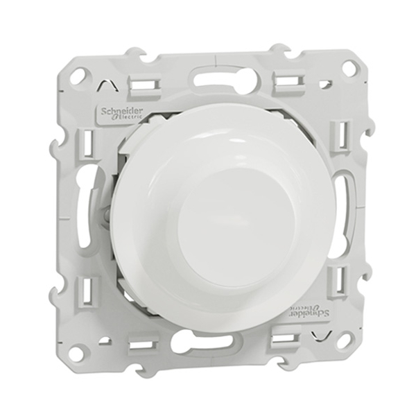 Schneider - Variateur rotatif Bluetooth Odace Wiser - 2 fils - Blanc - Réf : S520513