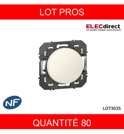 LEGRAND - LOT PROS - Interrupteur ou va-et-vient Legrand dooxie 10AX 250V finition blanc - 600001X80