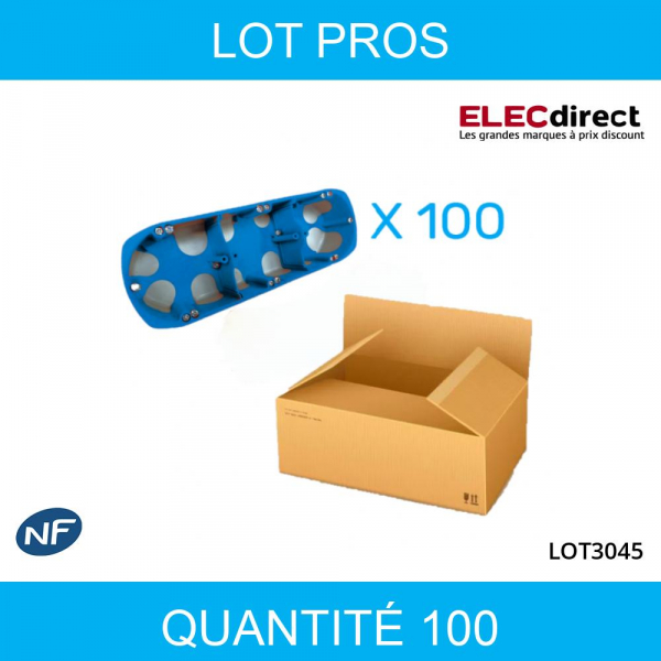 SIB - LOT PROS - Boîte triple BBC entraxe 71 mm - Réf : P33971X100