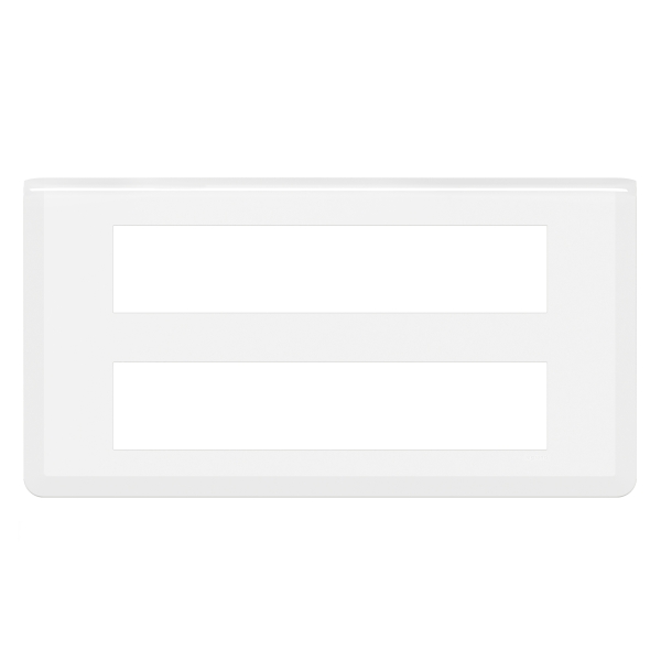Legrand Mosaic - Plaque 2 x 10 modules - Blanc - Réf : 078828L