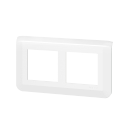 Legrand Mosaic - Plaque 2 x 2 modules - 2 postes (4M) - pour rénovation - en. 57mm - horizontal - Réf : 078864L
