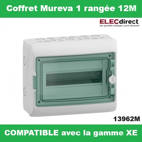 Coffret Mureva 1 rangée 12M Réf. : 13962M