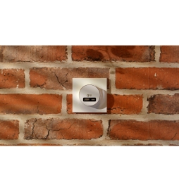 Schneider - Odace - prise USB double - charge rapide - type A+C - Blanc - 18W - 3,4A - Réf.: S520219