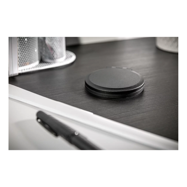 GTV Lighting - Bloc prise encastrable - chargeur induction 5W - 1 prise, 2 USB, RJ45 et HDMI - Noir - Réf.: AE-BPW1FACP-20