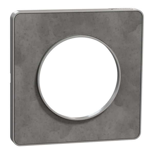 Schneider - Odace - Touch - Plaque 1 poste - ALU finition ardoise - Réf : S530802V