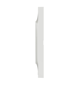 Schneider - Odace - Styl - Plaque 2 postes - entraxe 71 mm - Blanc - Réf : S520704