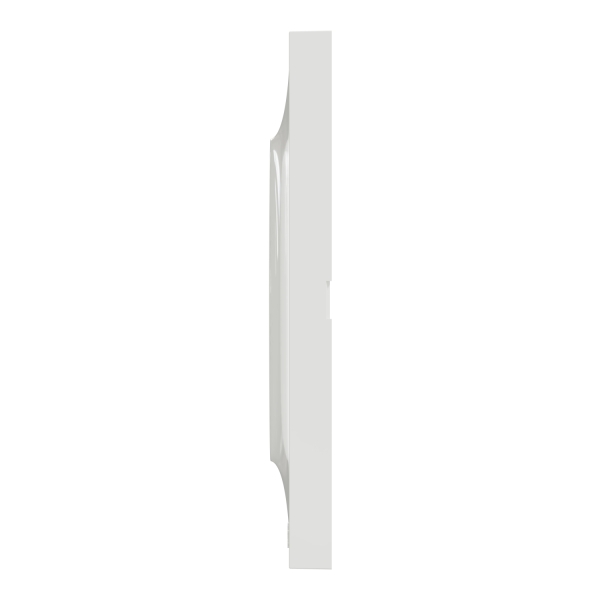 Schneider - Odace - Styl - Plaque 2 postes - entraxe 71 mm - Blanc - Réf : S520704