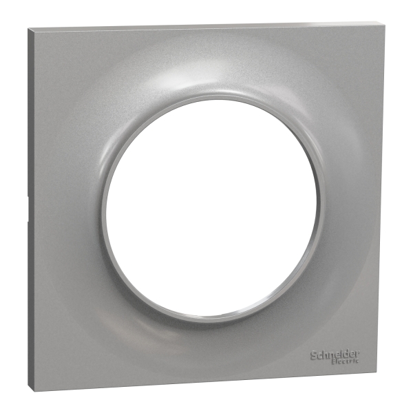 Schneider - Odace - Styl - Plaque 1 poste - Aluminium - Réf : S520702E
