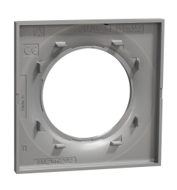 Schneider - Odace - Styl - Plaque 1 poste - Aluminium - Réf : S520702E