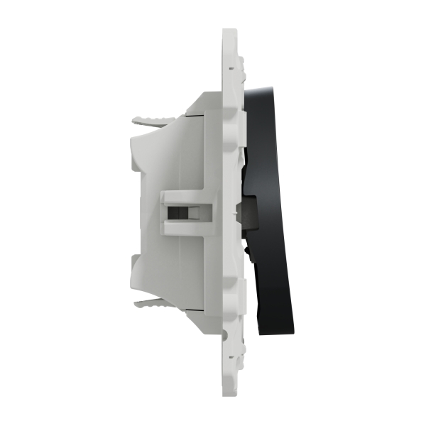 Schneider - Odace - Interrupteur va et vient - Anthracite - 10A - 250V - Bornes auto - Réf : S540204