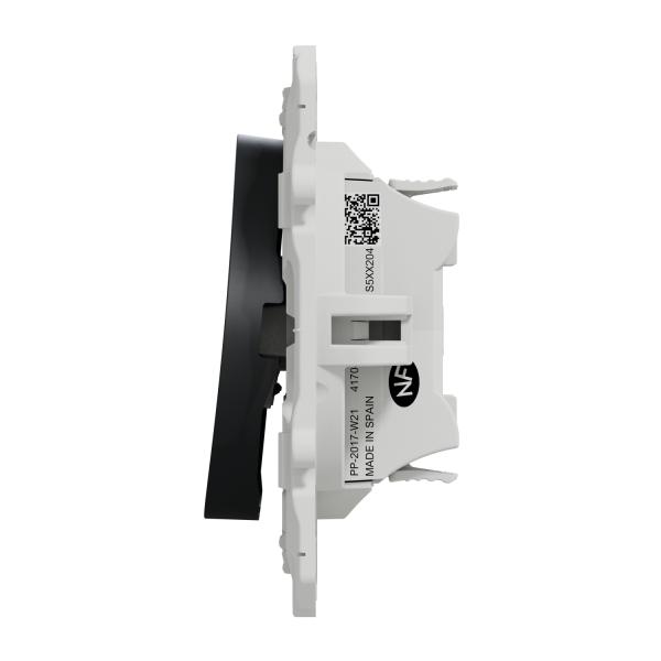 Schneider - Odace - Interrupteur va et vient - Anthracite - 10A - 250V - Bornes auto - Réf : S540204