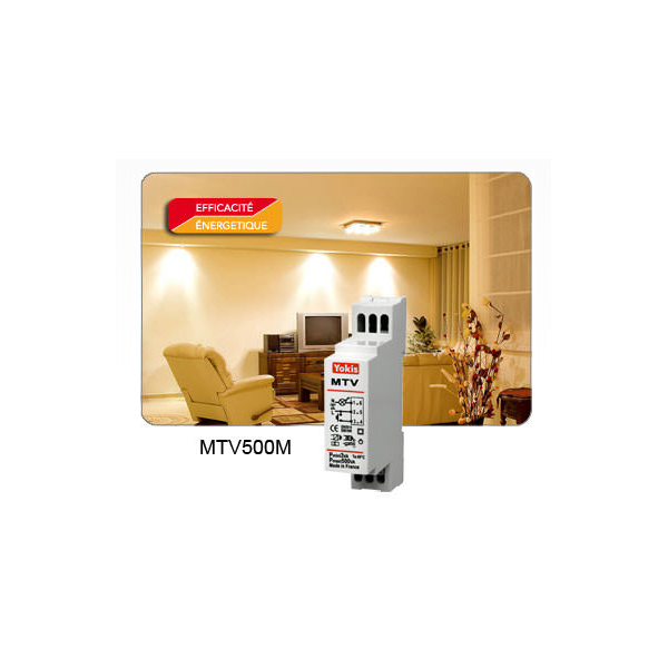 Yokis - Télévariateur modulaire - 500W - sans neutre - Réf : MTV500M