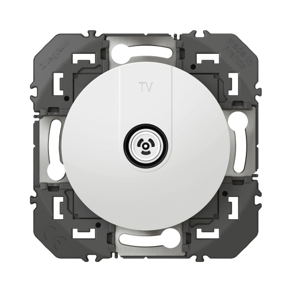 Legrand - Prise TV simple étoile blindée Dooxie - Finition Blanc  - Réf : 600351