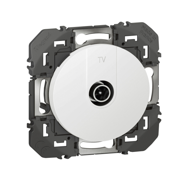 Legrand - Prise TV simple étoile blindée Dooxie - Finition Blanc  - Réf : 600351