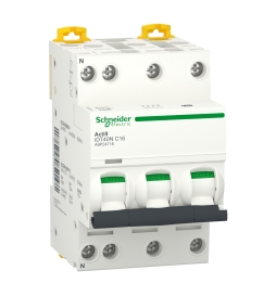 Schneider - Acti9 iDT40N - disjoncteur modulaire - 3P+N C 16A 6000A/10kA - A9P24716