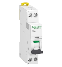 SCHNEIDER - Acti9 iDT40K - disjoncteur modulaire - 1P+N - 20A - courbe C - 4500A/4,5kA - A9P71620