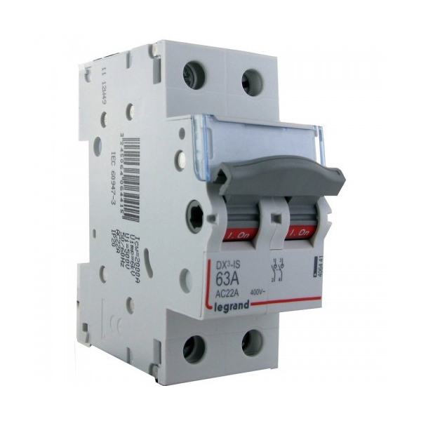 Legrand - DX3 Interrupteur-sectionneur Bipolaire - 63A - Réf : 406441x5