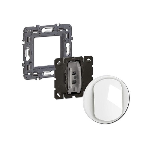 Legrand - Céliane 2024 - Interrupteur va-et-vient complet blanc - SANS PLAQUE - 1 poste - Réf : CX0001