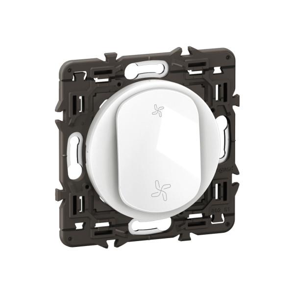 Legrand - Céliane 2024 - Poussoir VMC complet - Blanc - SANS PLAQUE - 1 poste - Réf : CX6031