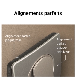 Legrand - Céliane 2024 - Plaque de finition Noir mat - 2 poste - Réf : CP0102