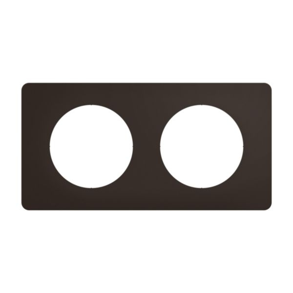 Legrand - Céliane 2024 - Plaque de finition Noir mat - 2 poste - Réf : CP0102