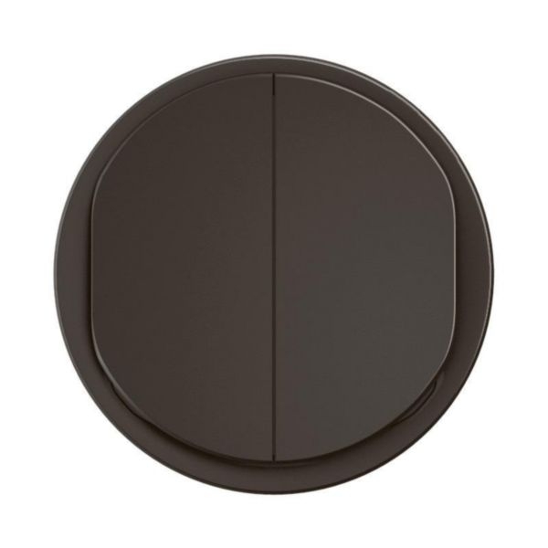 Legrand - Céliane 2024 - Enjoliveur pour double interrupteur ou va-et-vient - Noir - Réf : CN2001