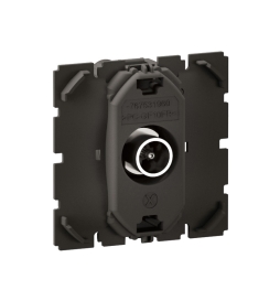 Legrand - Céliane 2024 - Prise TV simple mâle complet 1 poste - Noir - Réf : CZ0382 + CP0101