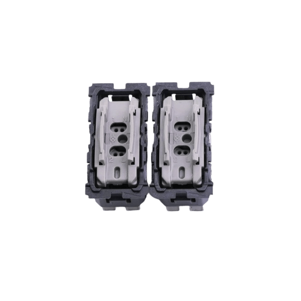 Legrand - Céliane 2024 - Double poussoir complet - Noir - SANS PLAQUE - 1 poste - Réf : CZ2031