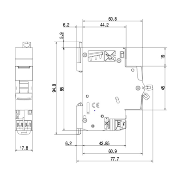 Legrand - Disjoncteur DNX3 Ph/N - 10A - Auto/Auto - Réf : 406782