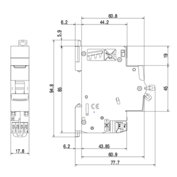 Legrand - Disjoncteur DNX3 Ph/N - 16A - Auto/Auto - Réf : 406783