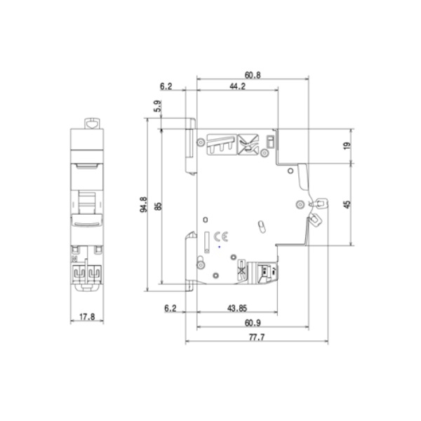 Legrand - Disjoncteur DNX3 Ph/N - 20A - Auto/Auto - Réf : 406784