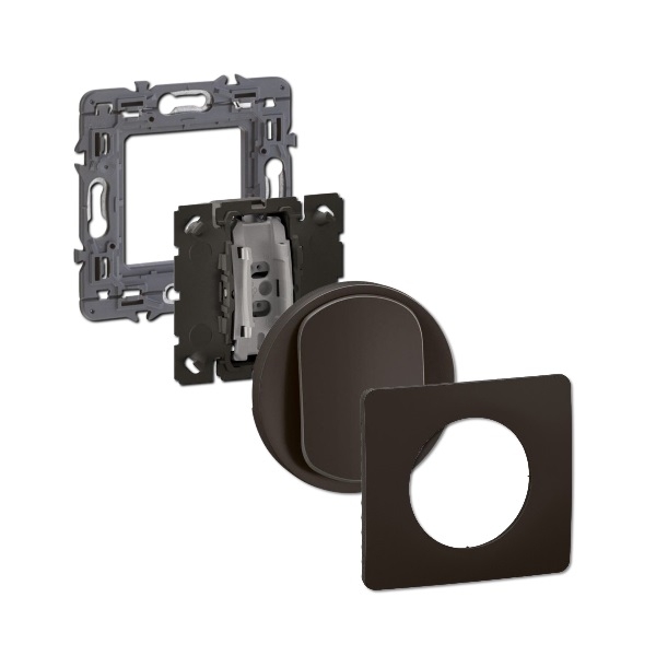 Legrand - Céliane 2024 - Poussoir complet - Noir - 1 poste - Réf : CJ0031