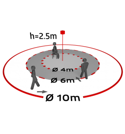 B.E.G - Détecteur de mouvement avec zone de détection circulaire - Plafond - Blanc - Encastré - Réf : 92197