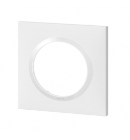 Legrand - Plaque de Finition carrée 1 poste Dooxie - Blanc - Réf : 600801