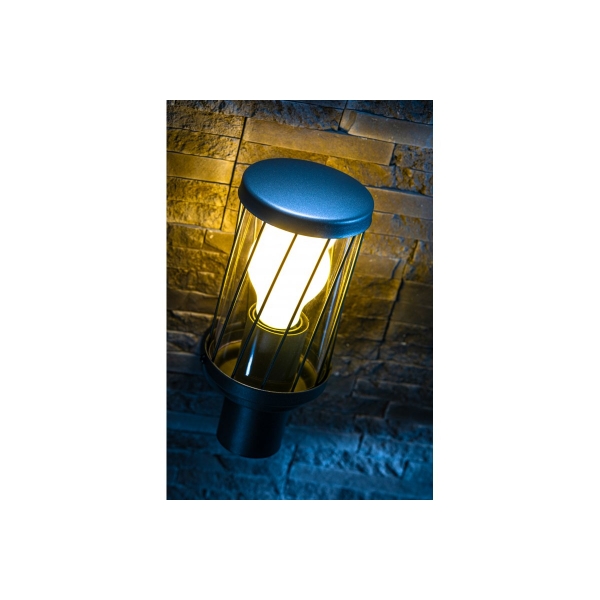 GTV Lighting - Applique murale LED Kerta - E27 - Noir - Réf : OS-KERTOUA-30