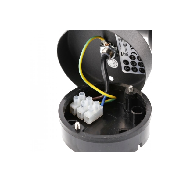 GTV Lighting - Applique murale LED Kerta - E27 - Noir - Réf : OS-KERTOUA-30