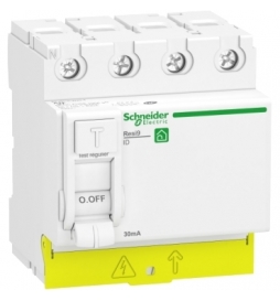 SCHNEIDER - Resi9 XP - interrupteur différentiel - 4P - 40A - 30mA - Type A - peignable - Réf : R9PRA440