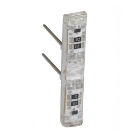 Legrand - Voyant lumineux 12V, 24V, 48V Mosaic - Easy-Led brochable à LEDs blanches - socle blanc - Réf : 067687L