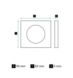 Legrand - Céliane 2024 - Plaque de finition Acier Satiné - 1 poste - Réf : CP1801