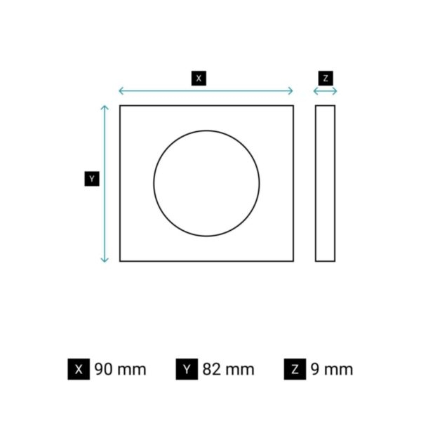 Legrand - Céliane 2024 - Plaque de finition Acier Satiné - 1 poste - Réf : CP1801