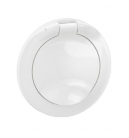 Legrand - Céliane 2024 - Enjoliveur PC 2P+T à volet - Blanc - IP44 - Réf : CB8111