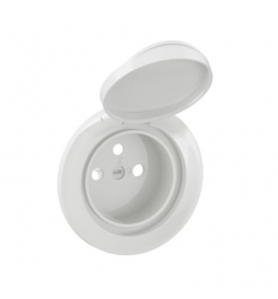 Legrand - Céliane 2024 - Prise de courant étanche complet - Blanc - IP44 - Réf : CG8111