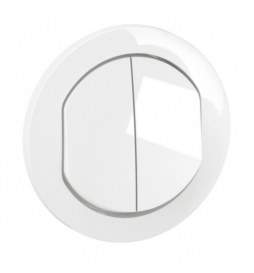 Legrand - Céliane 2024 - Double va et vient étanche complet - Blanc - IP44 - Réf : 080251 + 2 x CM0001 + CB4001 + CP2701