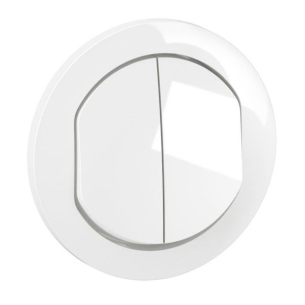 Legrand - Céliane 2024 - Double va et vient étanche complet - Blanc - IP44 - Réf : 080251 + 2 x CM0001 + CB4001 + CP2701