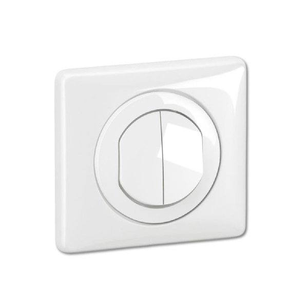 Legrand - Céliane 2024 - Double va et vient étanche complet - Blanc - IP44 - Réf : 080251 + 2 x CM0001 + CB4001 + CP2701
