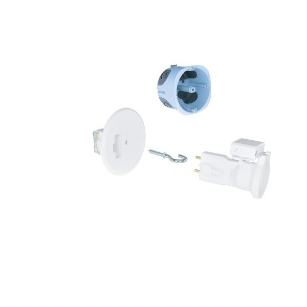 Eur'Ohm - KIT point de centre DCL encastré - Ø67 mm - avec douille DCL E27 - Réf : 53062