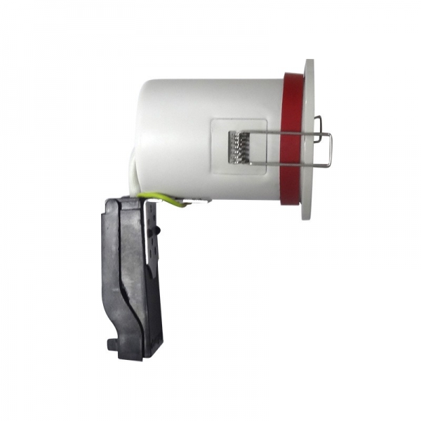 Miidex - Support Spot Fixe - étanche à l'air - Blanc - D.88mm - BBC - Réf : 7718