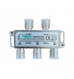 Schneider - Répartiteur TV/Satellite - 4 sorties "F" - Réf : VDIR327004