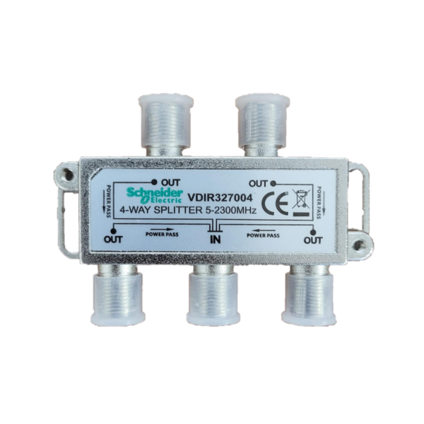 Schneider - Répartiteur TV/Satellite - 4 sorties "F" - Réf : VDIR327004